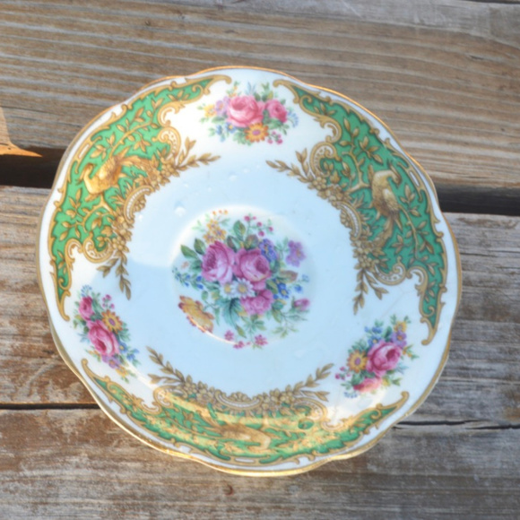 Antique Victorian Floral Bouquet Saucer Plate - Picture 3 of 5